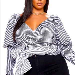 Black & White Blouse